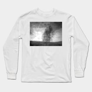 Trees and Clouds in France Long Sleeve T-Shirt